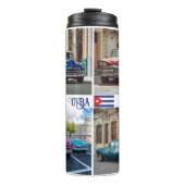 Aangepaste naam Havana CUBA Cars Thermosbeker (Voorkant)