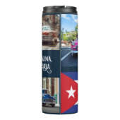 Aangepaste naam Havana CUBA Cars Thermosbeker (Achterkant)