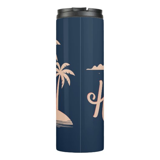 Aangepaste naam Hawaii Thermosbeker (Achterkant)