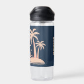 Aangepaste naam Hawaii Waterfles (Achterkant)