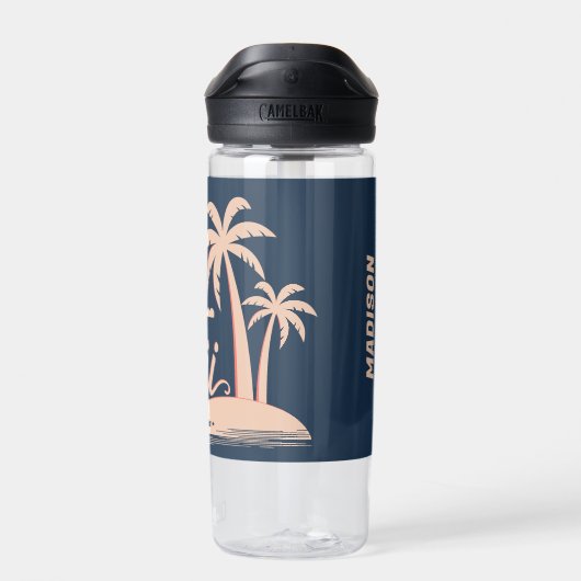 Aangepaste naam Hawaii Waterfles (Achterkant)