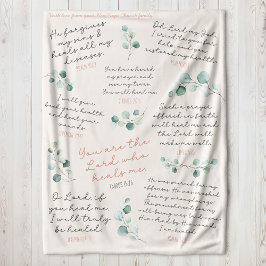 Aangepaste Naam Healing Geschriften Gebedscadeau Sherpa Deken