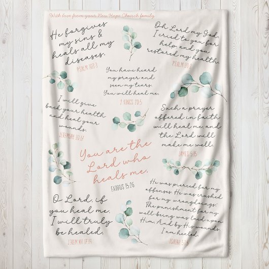 Aangepaste Naam Healing Geschriften Gebedscadeau Sherpa Deken