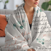 Aangepaste Naam Healing Geschriften Gebedscadeau Sherpa Deken