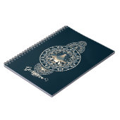 Aangepaste Naam Heilige Ster van Wonder Siermandal Notitieboek (Linkerzijde)