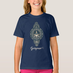 Aangepaste Naam Heilige Ster van Wonder Siermandal T-shirt