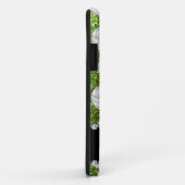 Aangepaste naam heldere groene glitter volleyballe Case-Mate iPhone case (Achterkant/rechts)