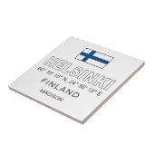 Aangepaste naam Helsinki Coördinaten Tegeltje (Zijkant)