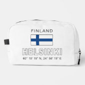 Aangepaste naam Helsinki Coördinaten Toilettasje (Voorkant)