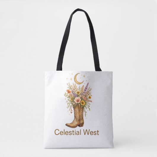 Aangepaste naam Hemel West Cowboylaarzen Tas (Voorkant)