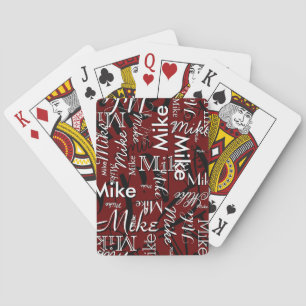 Aangepaste naam herhalen Cool Pokerkaarten