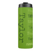 Aangepaste naam - Herhalen - tumbler Thermosbeker (Voorkant)