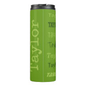 Aangepaste naam - Herhalen - tumbler Thermosbeker (Achterkant)