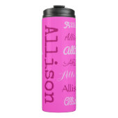 Aangepaste naam - Herhalen - tumbler Thermosbeker (Voorkant)