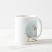 Aangepaste naam Herten Kerstmis Koffiemok (Voorkant rechts)