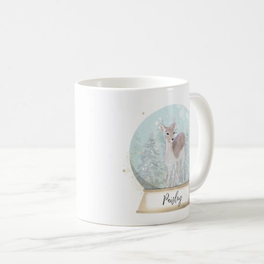 Aangepaste naam Herten Kerstmis Koffiemok (Voorkant rechts)