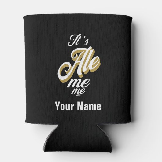 Aangepaste naam Het is een Ale me Beer Bottle Cool Blikjeskoeler (Achterkant)