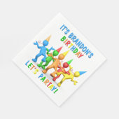 Aangepaste naam Het is mijn verjaardag! Laten we P Servet (Hoek)