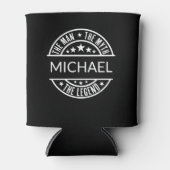 Aangepaste naam Het Man De mythe De legende Blikjeskoeler (Voorkant)