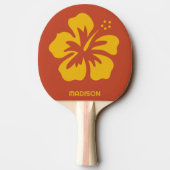 Aangepaste naam Hibiscus Tafeltennisbatje (Achterkant)