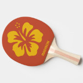 Aangepaste naam Hibiscus Tafeltennisbatje (Zijkant)
