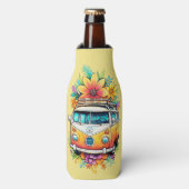 Aangepaste naam Hippie Van Flesjeskoeler (Fles Voorkant)