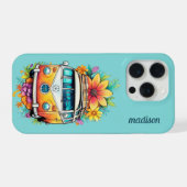 Aangepaste naam Hippie Van iPhone Hoesje (Achterkant horizontaal)
