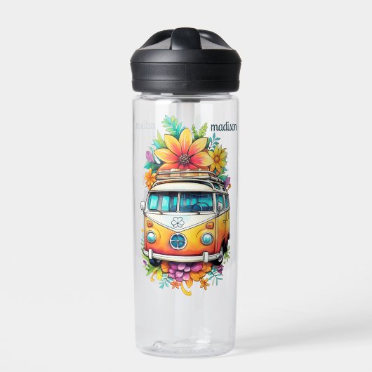 Aangepaste naam Hippie Van Waterfles (Voorkant)