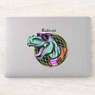 Aangepaste naam Hipster T-Rex Sticker