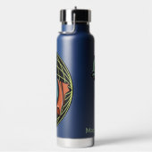 Aangepaste naam Hipster T-Rex Waterfles (Rechts)