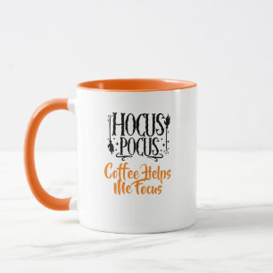 Aangepaste naam 'Hocus Pocus Koffie Helpt me Focus Mok