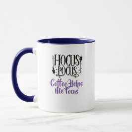 Aangepaste naam 'Hocus Pocus Koffie Helpt me Focus Mok