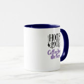 Aangepaste naam 'Hocus Pocus Koffie Helpt me Focus Mok (Voorkant rechts)