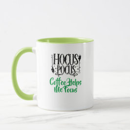 Aangepaste naam 'Hocus Pocus Koffie Helpt me Focus Mok