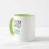 Aangepaste naam 'Hocus Pocus Thee Helpt me Focus t Mok (Voorkant links)