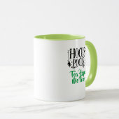 Aangepaste naam 'Hocus Pocus Thee Helpt me Focus t Mok (Voorkant rechts)