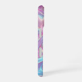 Aangepaste naam holografisch pastel iriserend iPhone 16 hoesje (Rechterkant)
