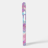 Aangepaste naam Holographic Pastel Iridescent Case-Mate iPhone Case (Achterkant / Links)