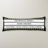 Aangepaste naam Home Movie Theater Marquee Persoon Lichaamskussen (Voorkant)