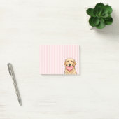 Aangepaste naam hond met hart gelukkig Valentijnsd Post-it® Notes (Kantoor)