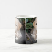 Aangepaste naam hond moeder leven Bella puppy ontw Koffiemok (Center)