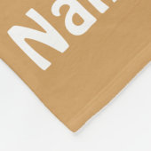 Aangepaste naam hondenliefhebber Basset Hound Blan Fleece Deken (Hoek)