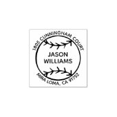 Aangepaste naam honkbal retour adres stempel (Afrduk)