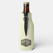 Aangepaste naam Hoppy Endings Beer Bottle Cooler (Fles Achterkant)