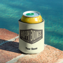 Aangepaste naam Hoppy Endings Beer Bottle Cooler