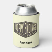 Aangepaste naam Hoppy Endings Beer Bottle Cooler (Blikje Voorkant)