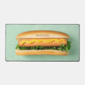 Aangepaste naam Hot Dog Bureaumat (Voorkant)