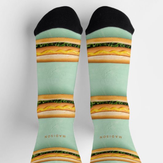 Aangepaste naam Hot Dog Sokken (Top)