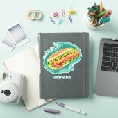 Aangepaste naam Hot Dog Sticker (iPad Cover)
