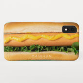 Aangepaste naam Hotdog-telefoongevallen Case-Mate iPhone Case (Achterkant (horizontaal))